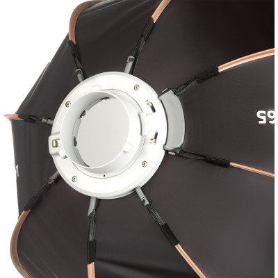 SmallRig 4874 Softbox Octagonal LA-O65 65 cm, Montura Bowens, Quick Release, Include Grid Honeycomb si 2 Difuzii