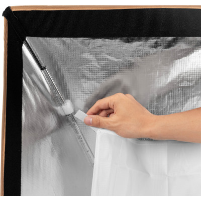 SmallRig 5370 Softbox Strip FS-30120 30 x 120 cm, Quick-Setup Folding, Montura Bowens, Include Grid si 2 Difuzii