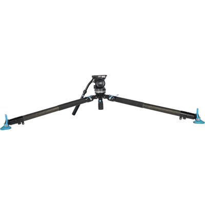 detalii picioare carbon sirui svt75 pro mid-spreader maner transport sistem rapid bowl 75mm