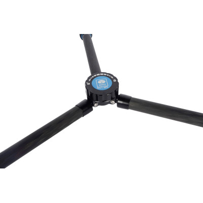 Sirui SVT-75 Pro Trepied Video Carbon, Cap Fluid VHS10, Sistem Rapid One-Step, Sarcina 10kg, Bol 75mm, Include Mid-Spreader