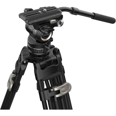 detalii cap video smallrig ph8 cu maner telescopic si bula nivel iluminata