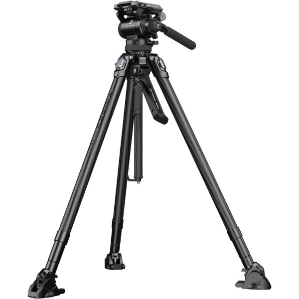 SmallRig 5755 X Potato Jet Tribex Carbon II Trepied Video, Tehnologie Hidraulica X-Clutch, Cap Fluid Touch-and-Go, Sarcina 6kg