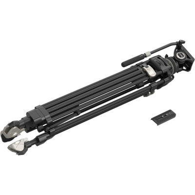 SmallRig 3989 AD-100 Trepied Video Carbon FreeBlazer Heavy-Duty, Cap Fluid DH10, Sarcina 10 kg, Inaltime 197 cm, Quick Release