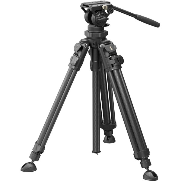 SmallRig 4420 AD-50 Pro Trepied Video Carbon, Tehnologie FreeSpeed One-Step, Cap Fluid, Sarcina 6 kg, Snap-on QR, Ultra-Usor