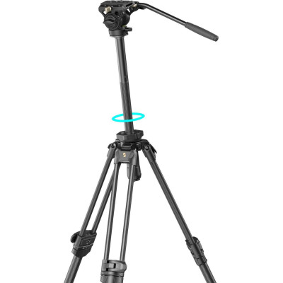 Avatar-Shop|SmallRig 4420 AD-50 Pro Trepied Video Carbon, Tehnologie FreeSpeed One-Step, Cap Fluid, Sarcina 6 kg, Snap-on QR, Ultra-Usor|SmallRig