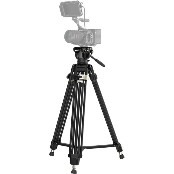 SmallRig 4163 AD-80 Trepied Video Aluminiu FreeBlazer Heavy-Duty, Cap Fluid, Sarcina 8kg, Inaltime 191cm, Snap-on Quick Release