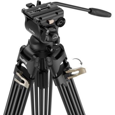 detaliu sistem de blocare si baza bol 75mm trepied video smallrig 4686