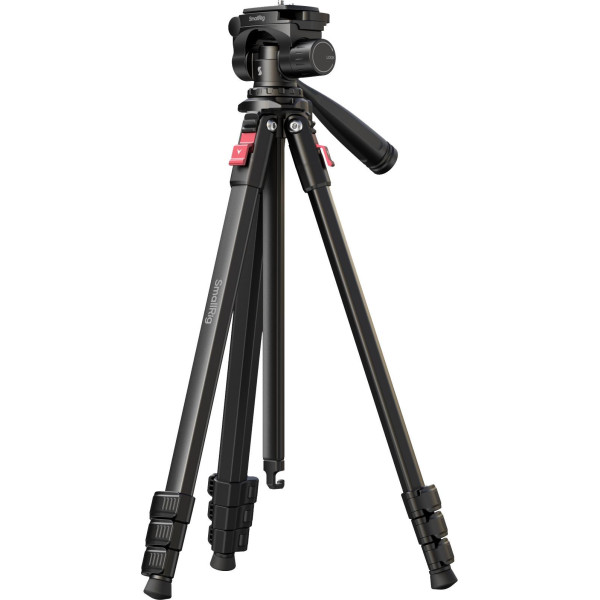 SmallRig 5474 Trepied Video Aluminiu, Inaltime 172 cm, Cap Panoramic 360°, Suport Telefon, Ultra-Usor 1.1 kg, Pentru Vlogging