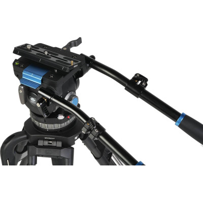 Sirui SQ100 + VHS18 Kit Trepied Video Carbon, Bol 100 mm, Sistem Rapid One-Step, Sarcina 18 kg, Contrabalans 10 Trepte