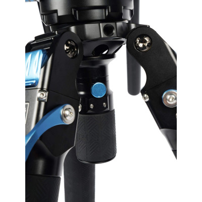 Sirui SVT-75 Pro Trepied Video Carbon, Sistem Rapid One-Step, Bol 75 mm, Sarcina 25 kg, Mid-Spreader, Maner Quick Release Inclus