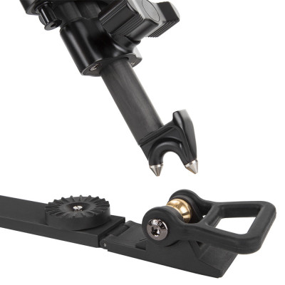 Sirui BCT-2203 Trepied Video Carbon Broadcasting, Inaltime maxima 160 cm, Bol 75 mm, Sarcina 10 kg, Spreader Sol si Mediu Inclus