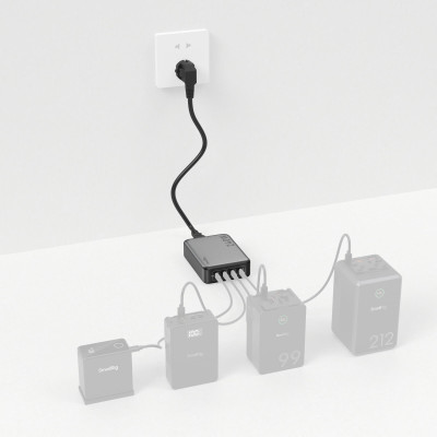 Avatar-Shop|SmallRig 4752 Incarcator PD 240W cu 4 Porturi USB-C, Power Adapter Fast Charge 140W PD 3.1, Pentru Baterii V-Mount, Laptop, Foto|SmallRig