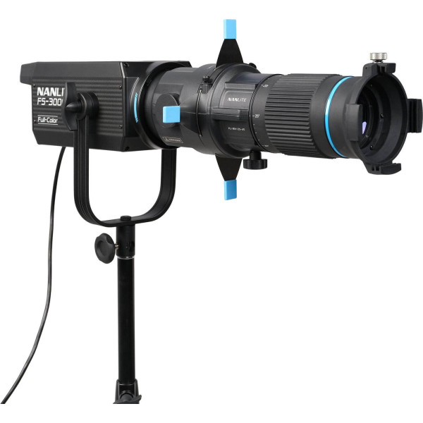 Nanlite PJ-BM-25-45 Proiector cu Zoom 25°-45° pentru Montura Bowens, Proiector GOBO, Compatibil Forza, FC, FS, pana la 800W