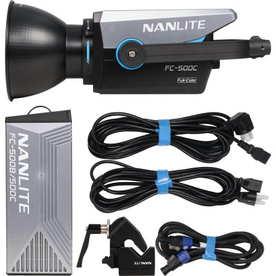 Nanlite FC-500C Lampa LED RGBW, 520W, Full Color 2700K-7500K, Montura Bowens, Control App/DMX, Reglaj G/M, Sursa inclusa