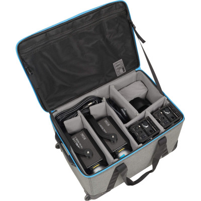 Nanlite Forza 500B II Kit 2 Lampi LED Bi-Color, Putere 580W, CCT 2700K-6500K, Ajustare G/M, Control Unit si  Trolley Case