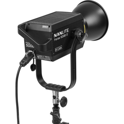 Nanlite Forza 500B II Kit 2 Lampi LED Bi-Color, Putere 580W, CCT 2700K-6500K, Ajustare G/M, Control Unit si  Trolley Case
