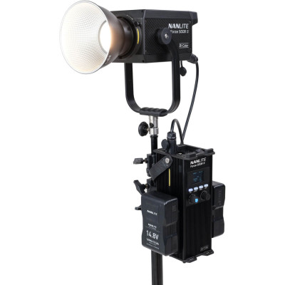 Nanlite Forza 500B II Kit 2 Lampi LED Bi-Color, Putere 580W, CCT 2700K-6500K, Ajustare G/M, Control Unit si  Trolley Case