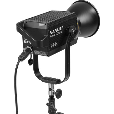 Nanlite Forza 500B II Kit 2 Lampi LED Bi-Color, Putere 580W, CCT 2700K-6500K, Ajustare G/M, Control Unit si  Trolley Case