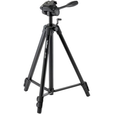 Velbon EX-530 Trepied Foto-Video, Aluminiu, 3 Sectiuni, Cap Panoramic 3-Way, Inaltime...