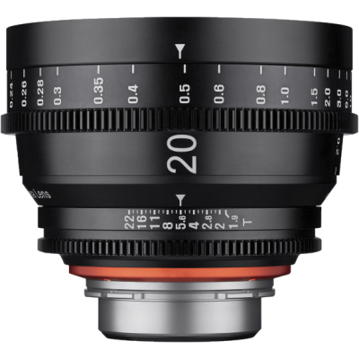 Samyang Xeen 20mm T1.9 PL, Obiectiv Cinema, Montura PL, Acoperire Full-Frame, Diafragma...