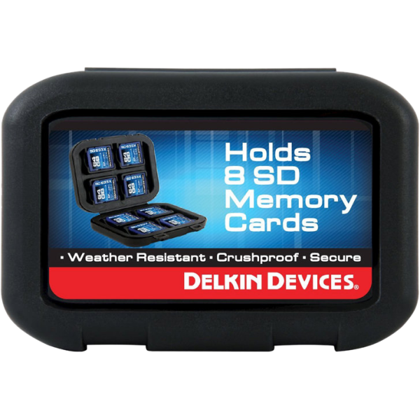 Delkin Weather Resistant Case for 8 SD cards, Husa carduri, suport 8 carduri