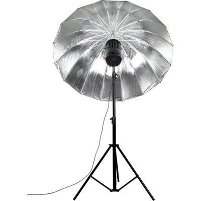 Avatar-Shop|Nanlite Silver Deep 135cm Umbrela Foto Parabolica, Interior Argintiu Reflectorizant, 16 Tije Fibra Sticla, Ax 8mm|Nanlite