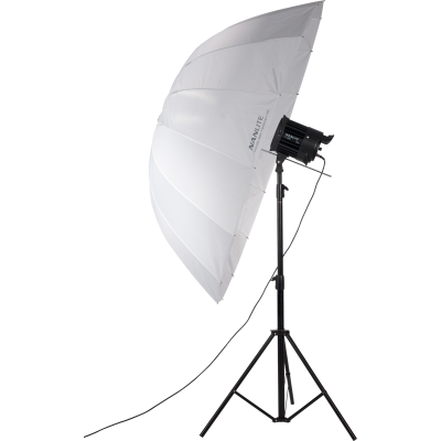 Avatar-Shop|Nanlite Translucent Shallow 165 cm Umbrela Foto, Material Difuzie, 16 Tije Fibra de Sticla, Ax 8 mm, Lumina Moale, Alb|Nanlite