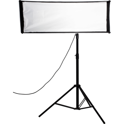 Avatar-Shop|Softbox Asimetric Stripbank Nanlite 45 x 110 cm, Montura Bowens, Interior Argintiu, Difuzie Frontala, Profil Ingust|Nanlite