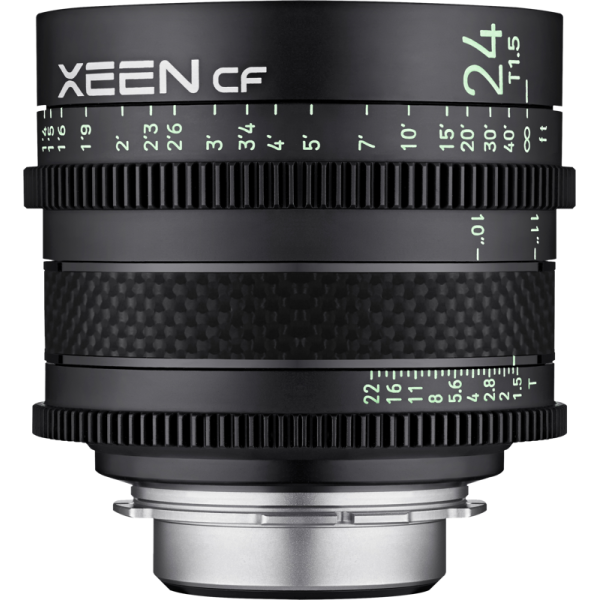Samyang Xeen CF 24mm T1.5, Obiectiv Cine, Montura Canon EF, Diafragma T1.5, Constructie Carbon Fiber