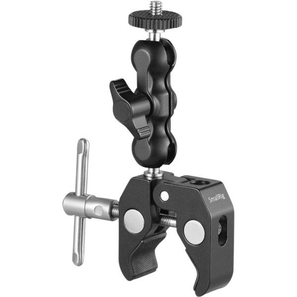 SmallRig 2164 Multi-functional Crab-Shaped Clamp w/ Ballhead Magic Arm, Clema tip menghina cu cap bila dublu