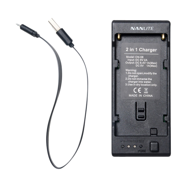 Nanlite CN-58 2-1 incarcator pentru baterii NP