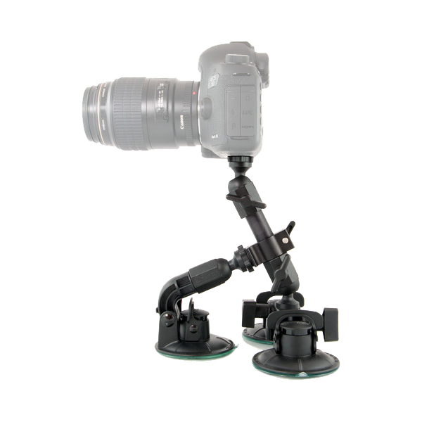 Delkin Fat Gecko Camera Mounts - FG Triple Suction, Suport cu trei ventuze pentru camera foto