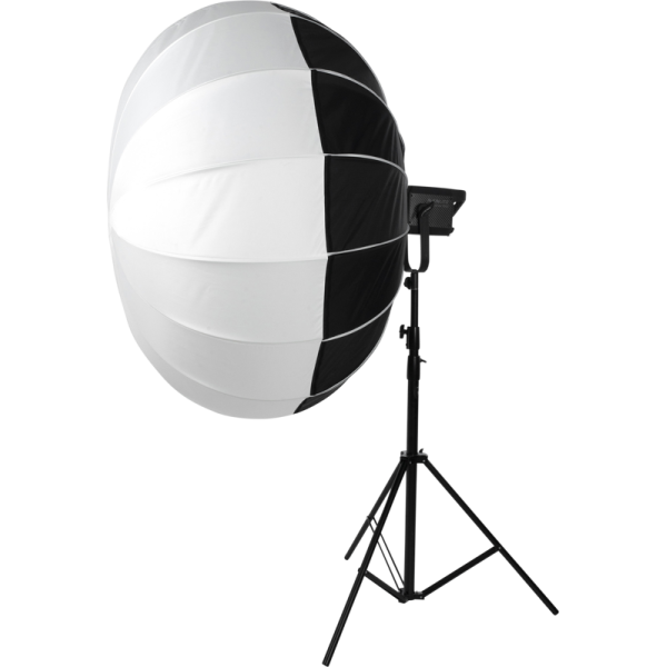 Nanlite LT-120 Lantern Softbox 120 cm, Iluminare Omnidirectionala 270 Grade, Montura Bowens, Include Fuste Control, Alb