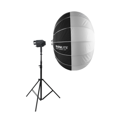 Avatar-Shop|Nanlite LT-120 Lantern Softbox 120 cm, Iluminare Omnidirectionala 270 Grade, Montura Bowens, Include Fuste Control, Alb|Nanlite