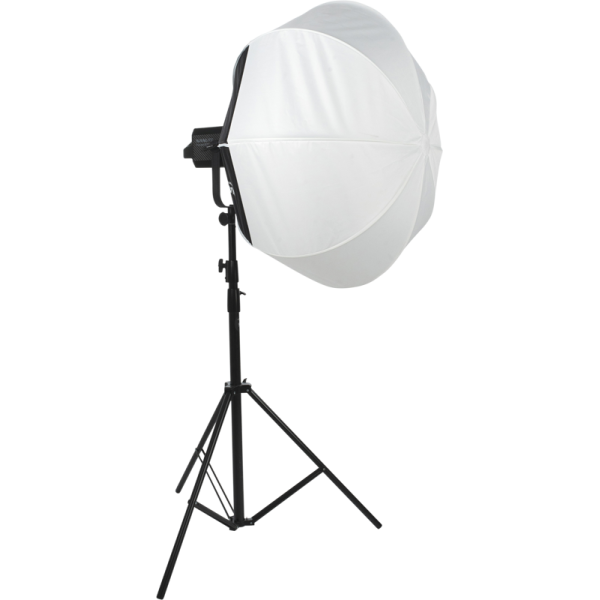 Nanlite LT-80 Lantern Softbox 80 cm, Iluminare Omnidirectionala 270 Grade, Montura Bowens, Include Skirt Set, Alb