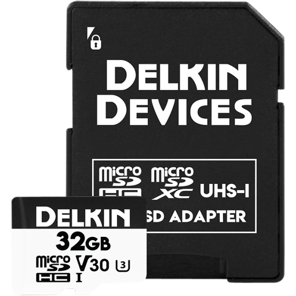 Delkin microSDHC Trail Cam Hyperspeed R100/W75 (V30) 32GB, Card memorie SD
