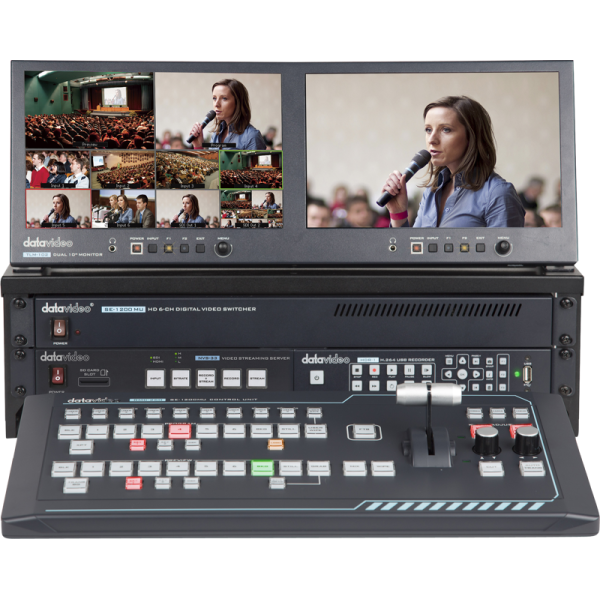 Datavideo GO-1200-Studio 6 Inp HDMI/SDI switcher w. streaming/rec