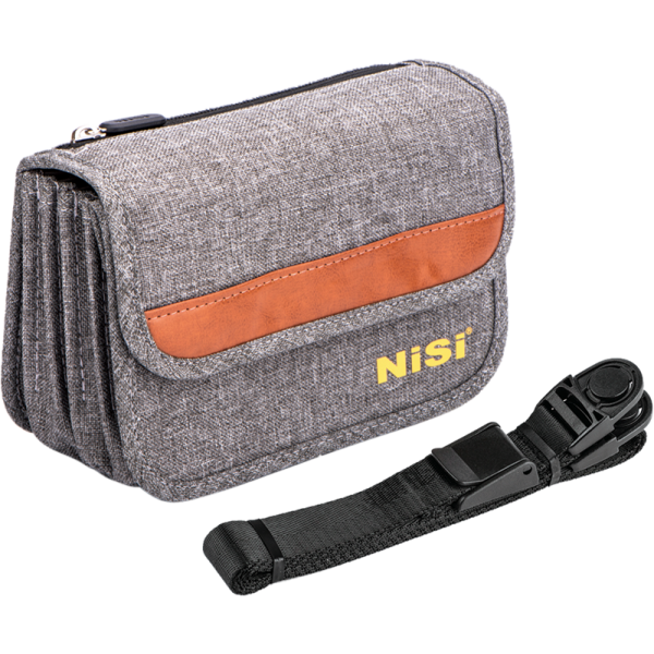 NiSi Filter Pouch Pro 100mm Caddy, Geanta Filtre Patrate 100mm, Capacitate 9 Filtre, Rezistenta la Apa si Praf