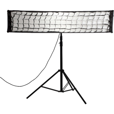 Avatar-Shop|Nanlite Fabric Grid pentru Strip Softbox 140 x 30 cm, Grila Textila, Unghi Fascicul 50 Grade, Montare Facila, Negru|Nanlite