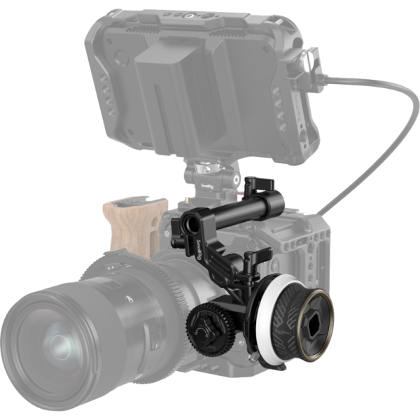 SmallRig 3010 Follow Focus Mini F40, Angrenaj Silicon, Tija 15mm, Clema cu Sina NATO, Structura Metalica