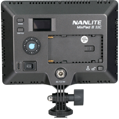 Avatar Shop|Nanlite MixPad II 11C Panou LED RGBWW, 11W, Bi-Color 2700K-6500K, Hard si Soft Light, CRI 98, Alimentare NP-F si AC|Nanlite