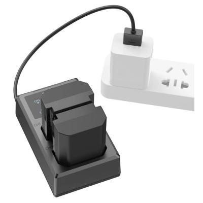 kit alimentare foto video sony pachet 2 baterii si incarcator lcd smallrig