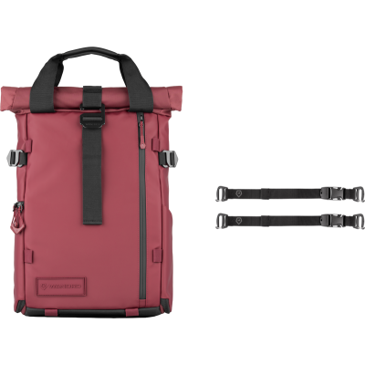 Avatar Shop|WANDRD PRVKE 15L Photo Bundle Rhone Burgundy, Rucsac Foto, Camera Cube Inclus, Acces Lateral Quick-Draw, Roll-Top Extensibil|WANDRD