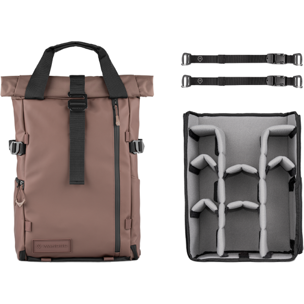 WANDRD PRVKE 21L Photo Bundle, Rucsac Foto Camera, Culoare Atacama Clay, Camera Cube Inclus, Capacitate 21L