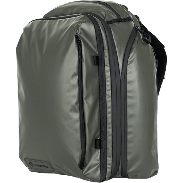 WANDRD Transit Travel Backpack 35L, Wasatch Green, Compatibil Bagaj Cabina, Compartiment Laptop, Bretele Retractabile