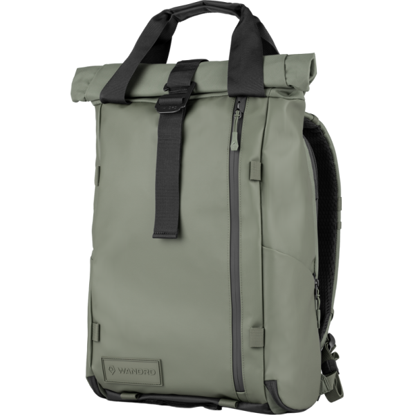 WANDRD PRVKE EDC 18L, Rucsac Urban, Culoare Wasatch Green, Acces Rapid Laptop, Roll-top Extensibil, Buzunar Ascuns AirTag