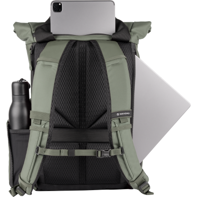 Avatar Shop|WANDRD PRVKE EDC 18L, Rucsac Urban, Culoare Wasatch Green, Acces Rapid Laptop, Roll-top Extensibil, Buzunar Ascuns AirTag|WANDRD
