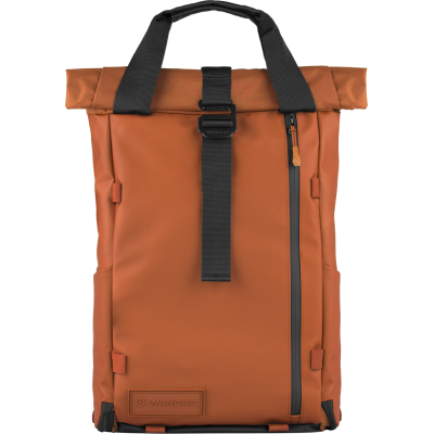 Avatar Shop|WANDRD PRVKE EDC 18L Rucsac, Culoare Sedona Orange, Acces Rapid Laptop, Roll-Top Extensibil, Compatibil Centura Lombara|WANDRD