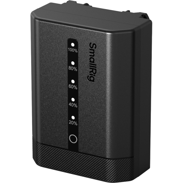SmallRig 5297 Baterie USB-C pentru Sony NP-FZ100, Afisaj LED Nivel Incarcare, 2600mAh, Incarcare Rapida