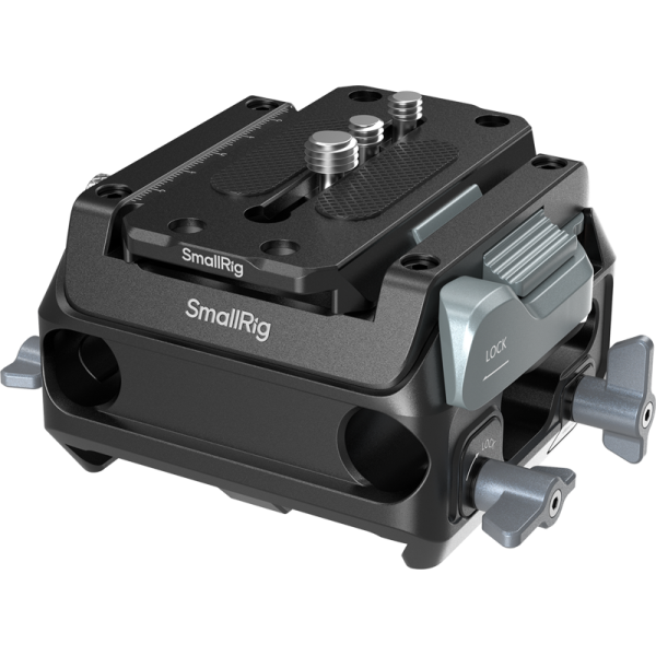 SmallRig 5366 Manfrotto-Type Mount Plate Kit with 15mm Dual Rod Clamp